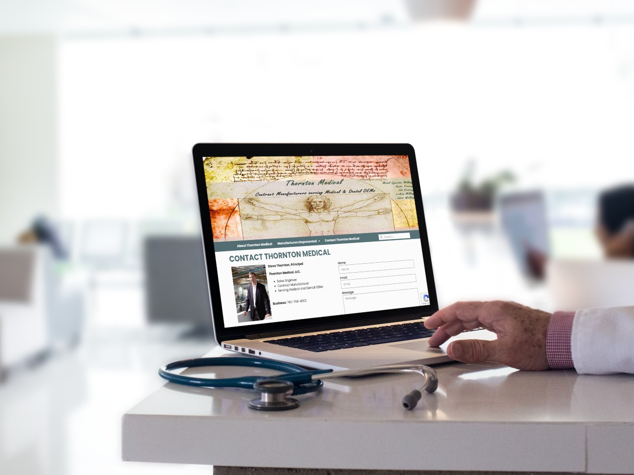 Thornton Medical Mockup - Built By Oceanside Website Design and Development